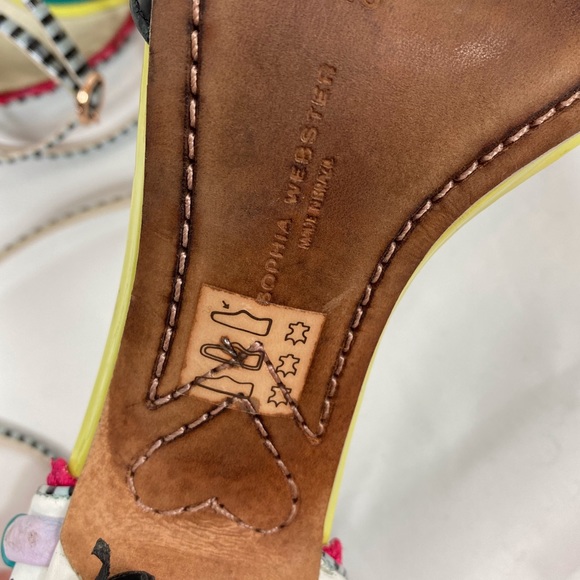 Multi color Sophia Webster Solange tassel fringe leather pumps size 40 - Picture 5 of 14